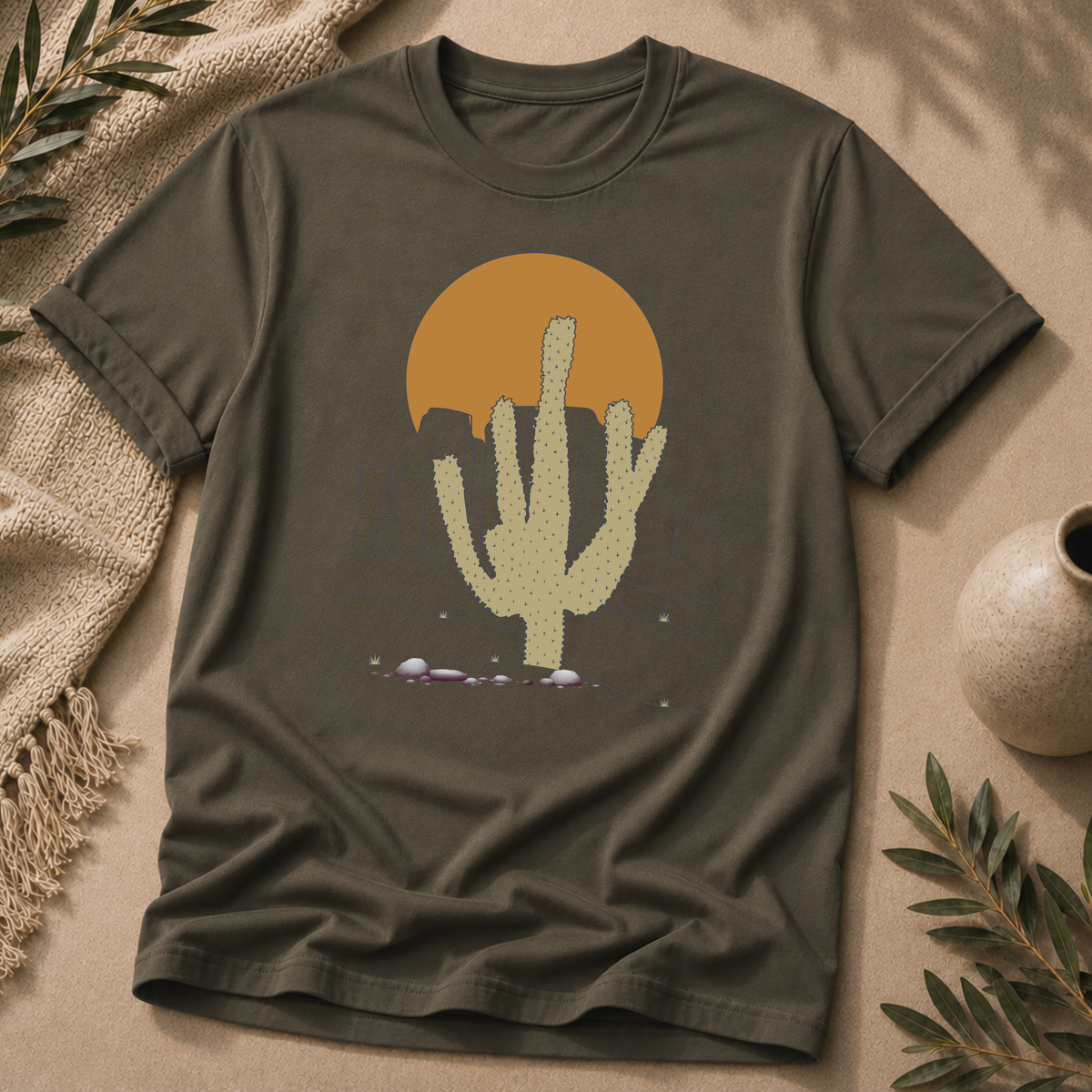 Desert Sunset Cactus Tee