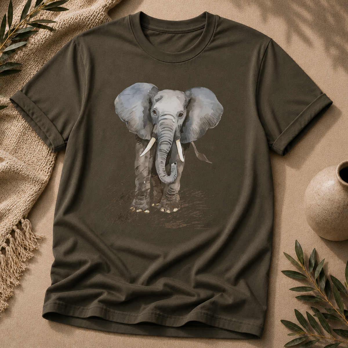 Quiet Strength Elephant Graphic Tee