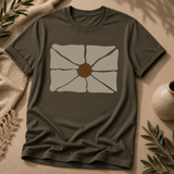 Earthen Bloom Graphic T-Shirt - Organic Abstract Design