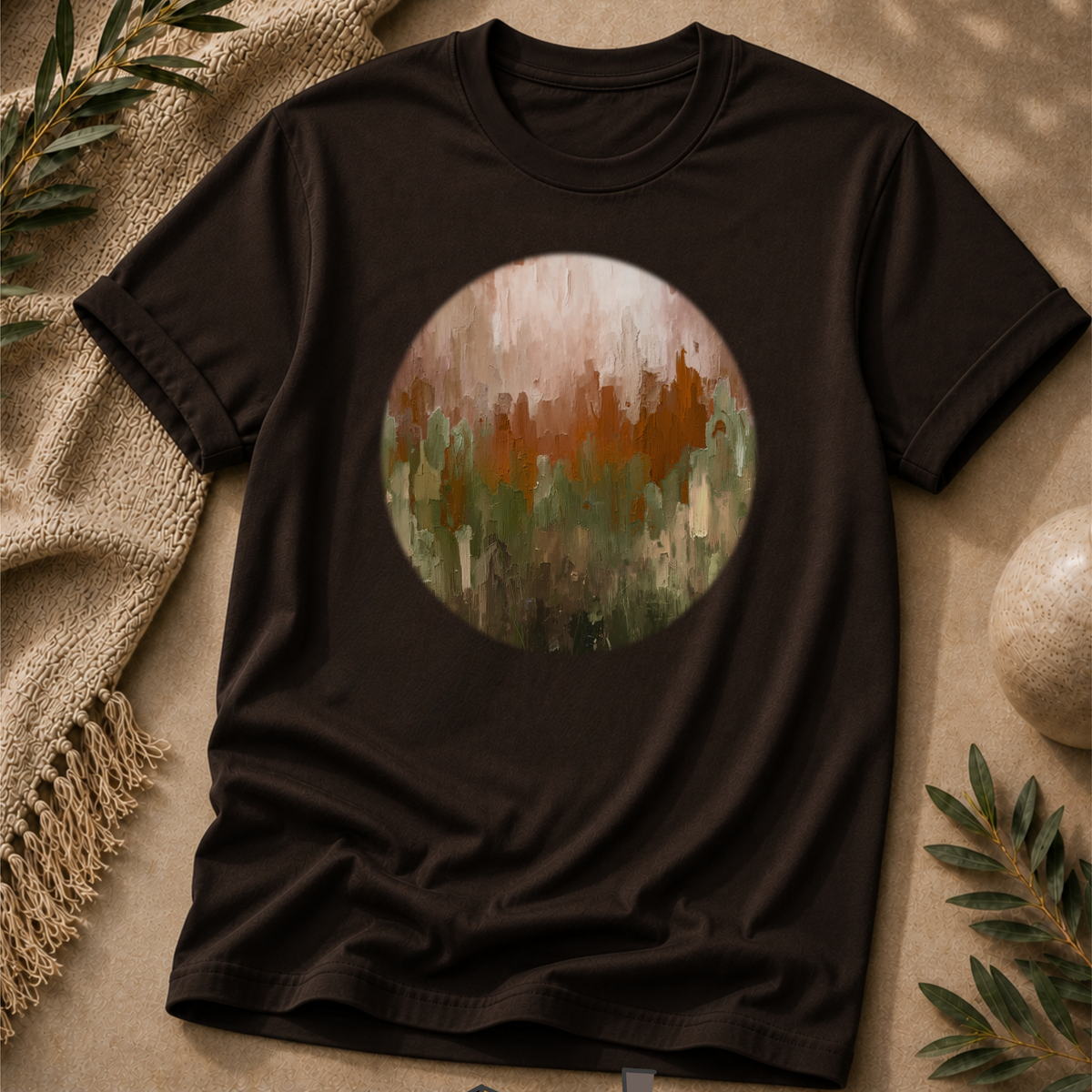 Autumn Canopy | Earth-Tone Abstract Graphic T-Shirt