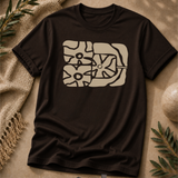 Earthen Bloom Graphic Tee - Nature-Inspired Abstract Floral T-Shirt
