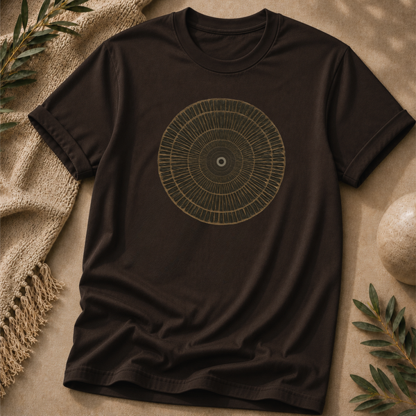 Wood Grain Mandala T‑Shirt