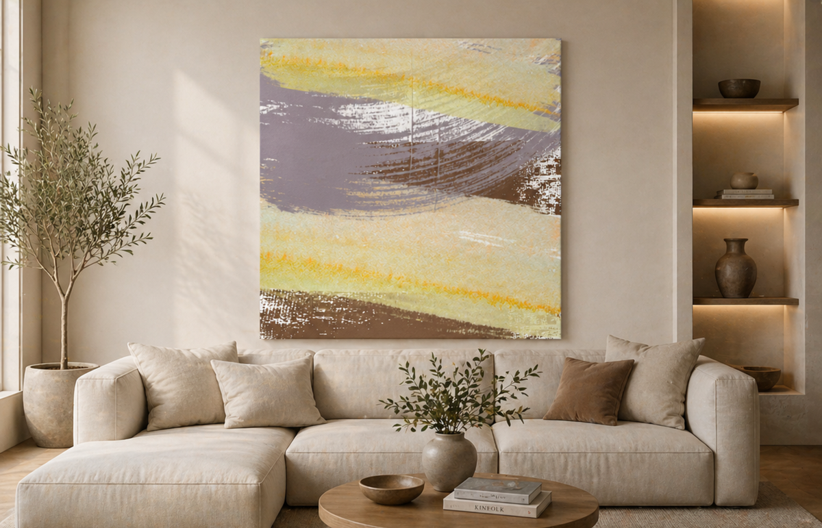 Golden Drift Matte Canvas Print