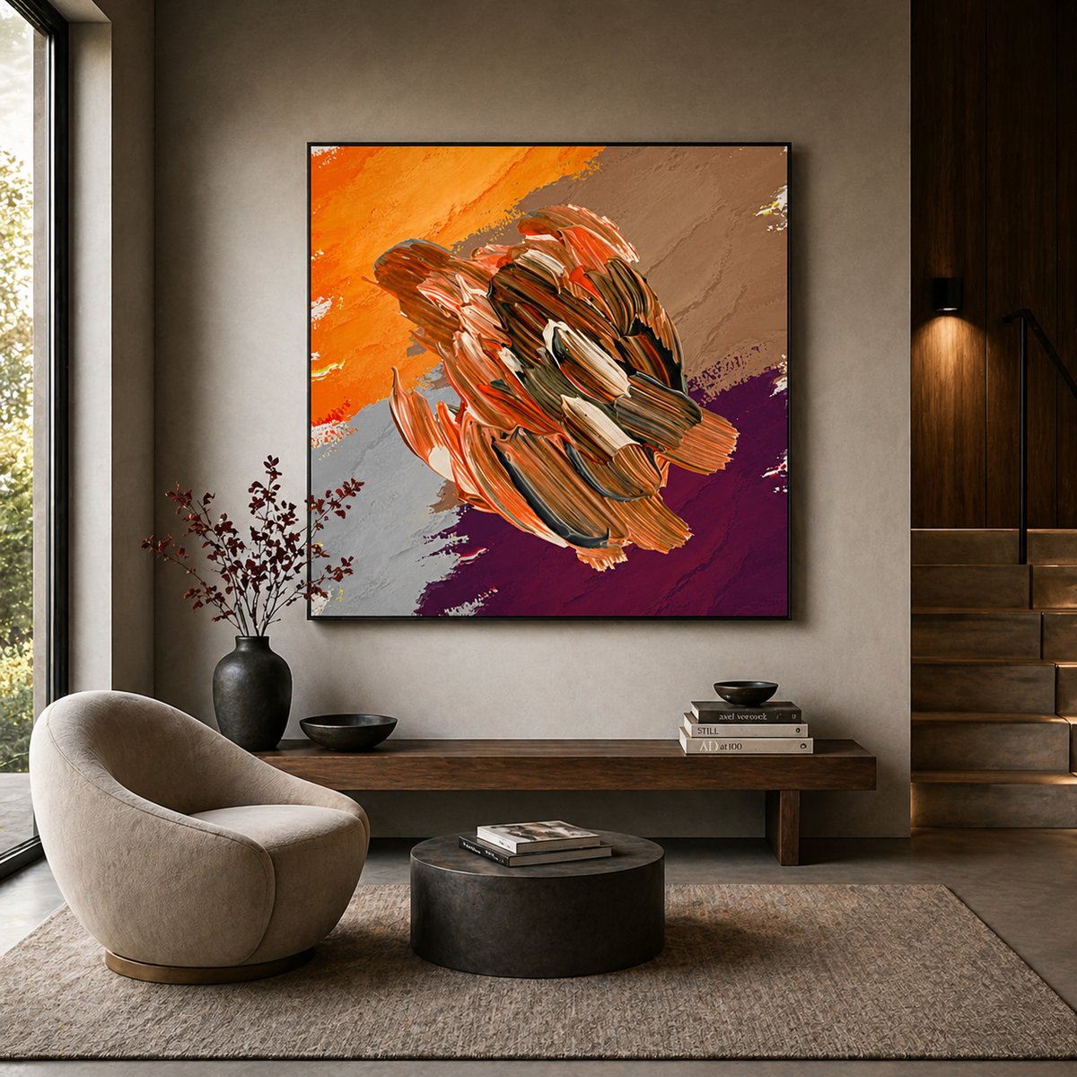 Brushfire Framed Wall Art