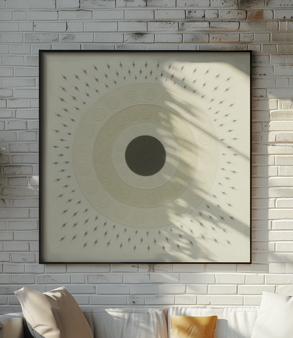 Quiet Orbit Mandala Design Canvas