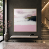 Blush Horizon Matte Canvas Wall Art - Stretched 1.25"