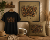 Desert Palm - Sunlit Fronds Wall Art (Framed)