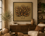Desert Palm - Sunlit Fronds Wall Art (Framed)
