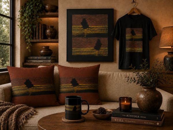 Earthbound Lines Abstract Graphic T-Shirt