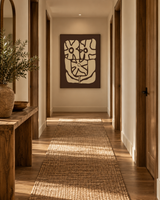 Earthen Bloom Wall Art - Abstract Botanical Wall Art in Warm Earth Tones