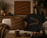 Gathered Rhythm Graphic Tee – Black