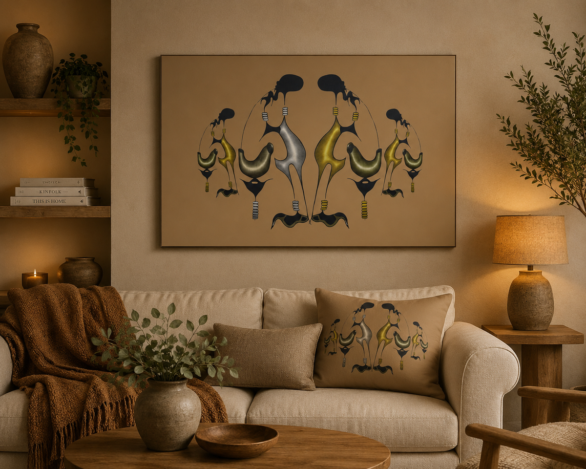 Gathering in Stillness Framed Wall Art