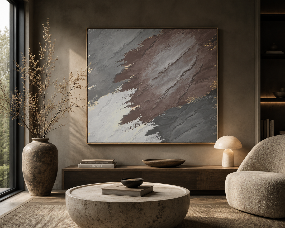 Weathered Layers Canvas Wall Art