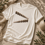 Gathered Rhythm Graphic Tee – Black