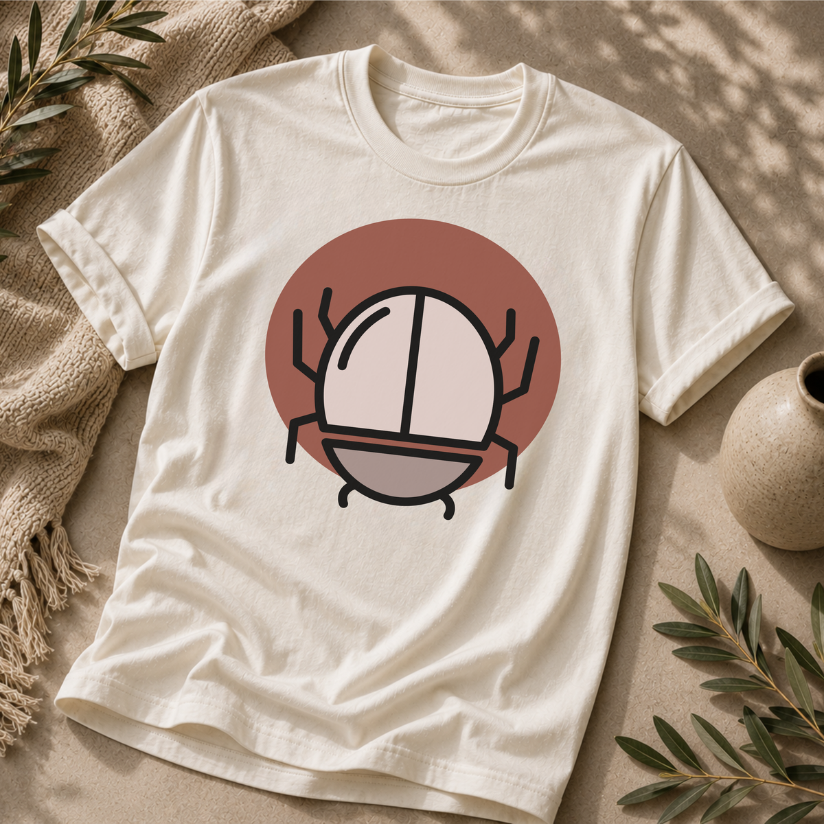Minimalist Scarab Beetle Tee