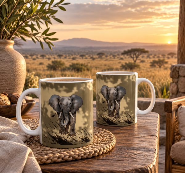 Quiet Strength Elephant Mug