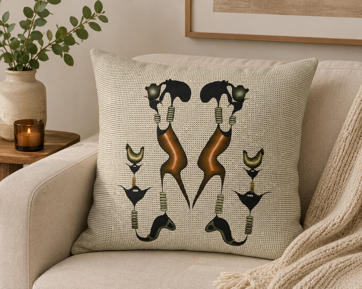 Rooted Echo - Gathered  Forms Pillowcase
