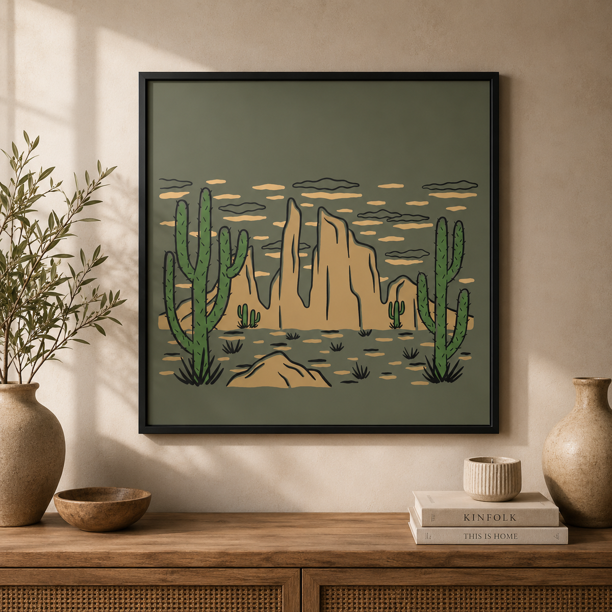 Silent Mesa Framed Wall Art