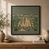 Silent Mesa Framed Wall Art