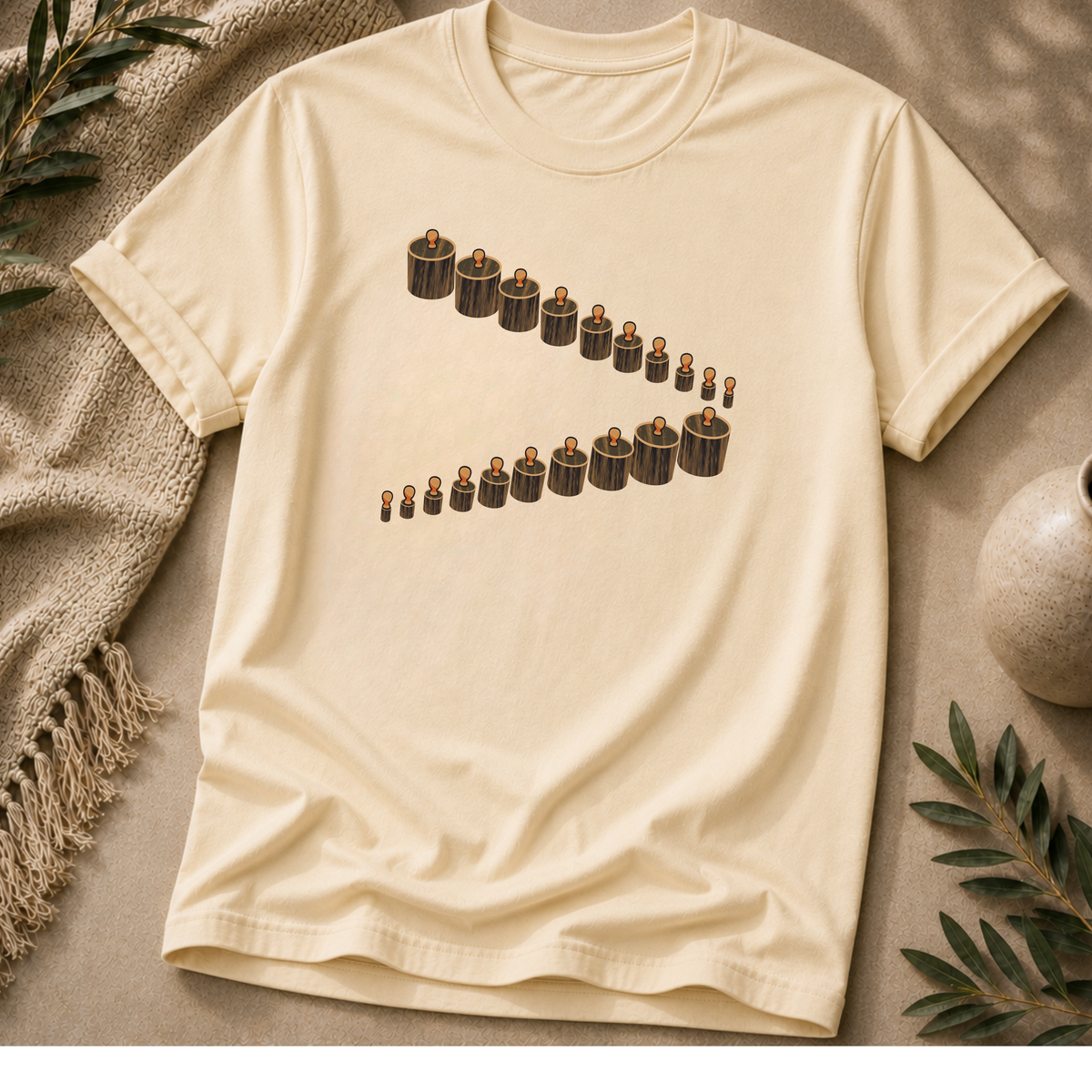 Gathered Rhythm Graphic Tee – Black