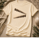 Gathered Rhythm Graphic Tee – Black
