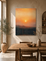 Sunrise Mist Matte Canvas Art