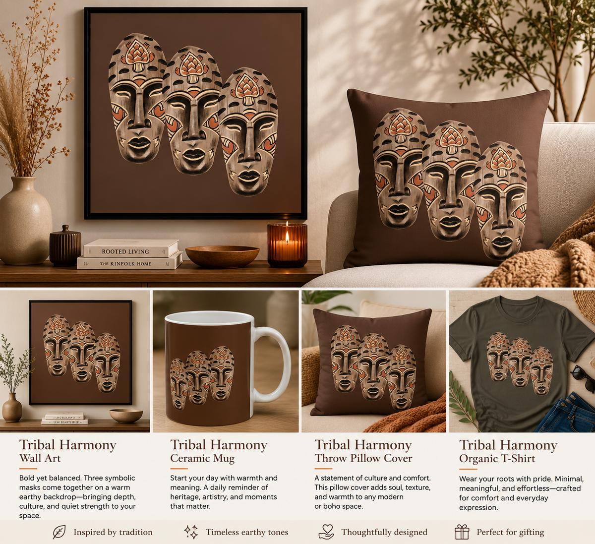 Echoes of Ancestry Faux Suede Square Throw Pillow Cover