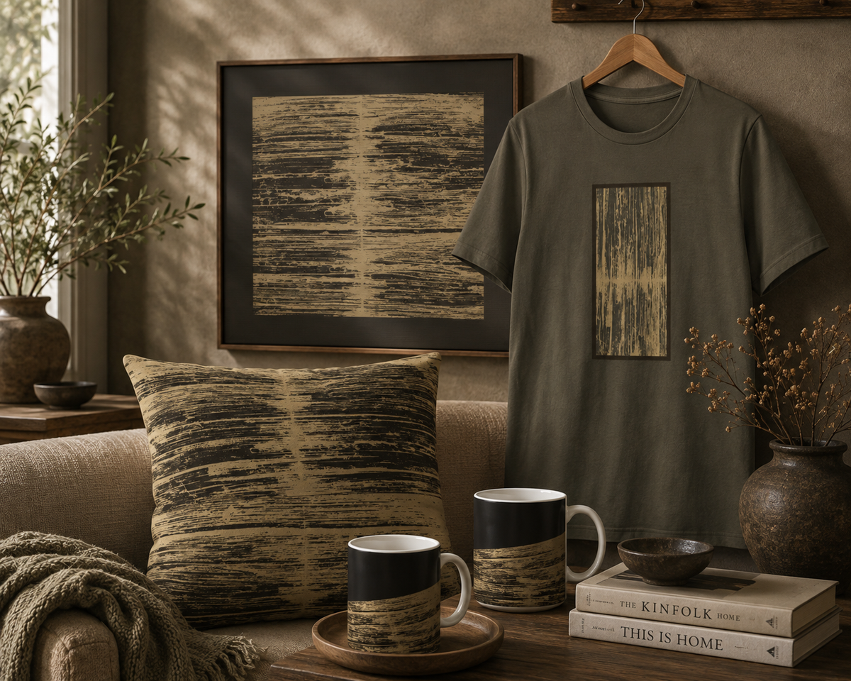 Weathered Grain Decorative Pillow Cover