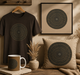 Wood Grain Mandala  Canvas