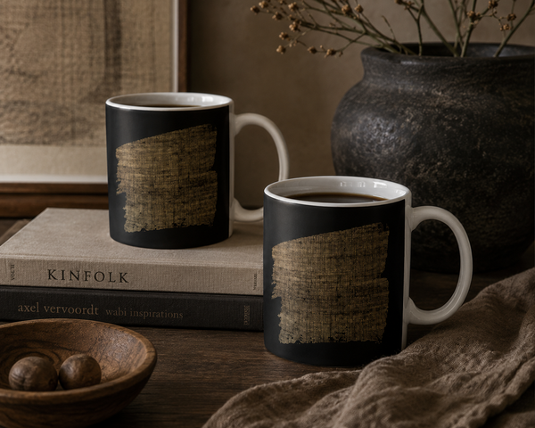 Woven Earth Stoneware Mug