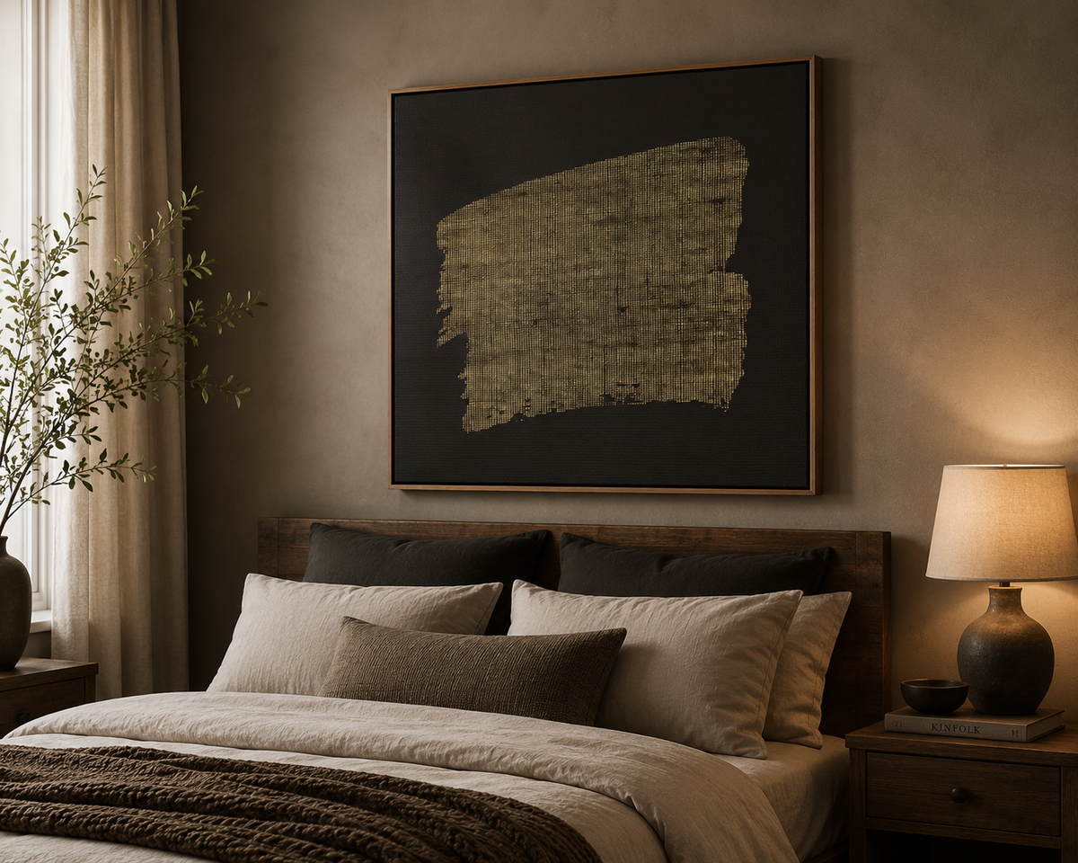 Woven Earth I – Textured Brush Canvas