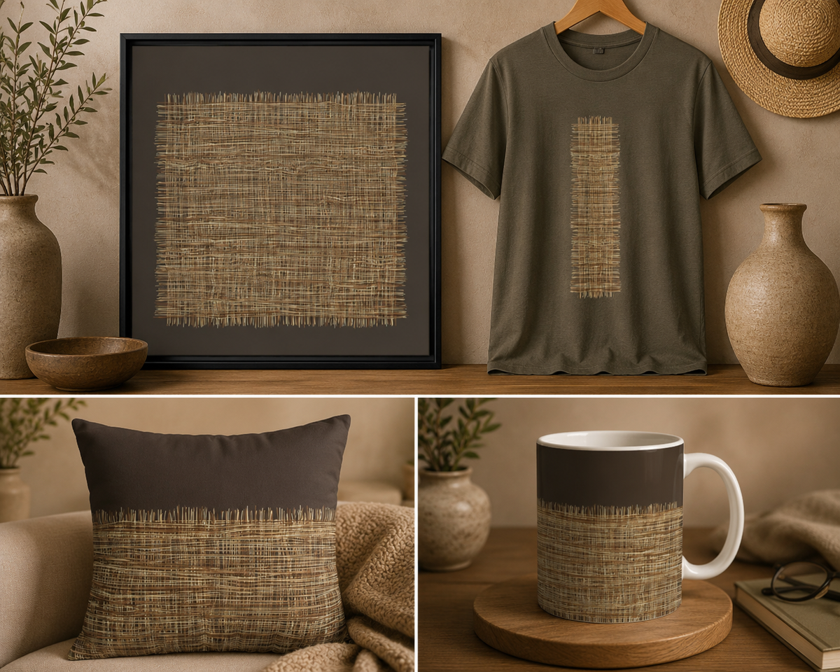 Woven Rhythm Wall Art - A Study in Texture & Stillness