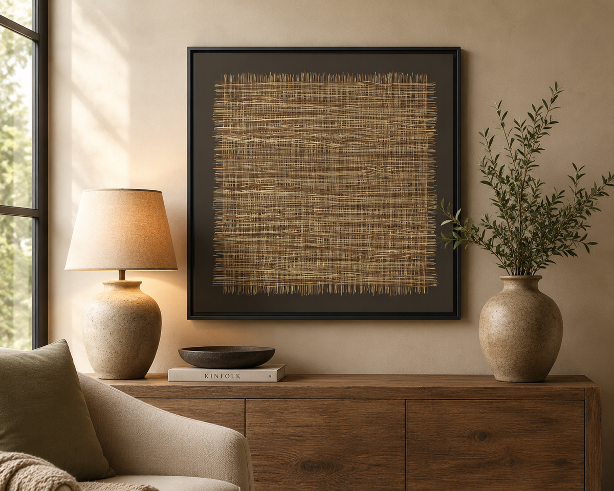Woven Rhythm Wall Art - A Study in Texture & Stillness